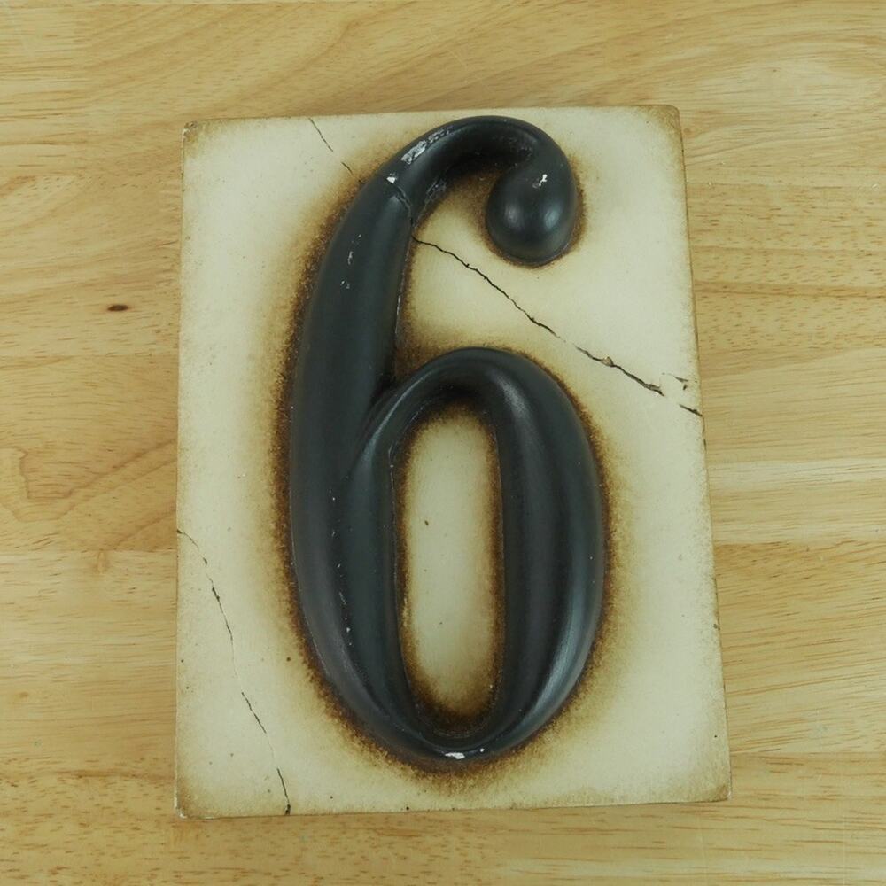 Sid Dickens Memory Block‎ Scribe Collection Number 6 Alphabet Wall Tile #SC06
